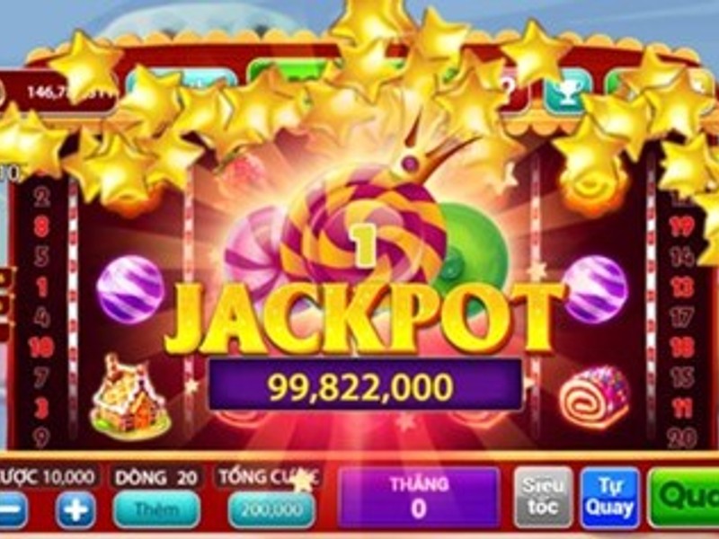 Hình ảnh máy đánh bạc slot với biểu tượng jackpot